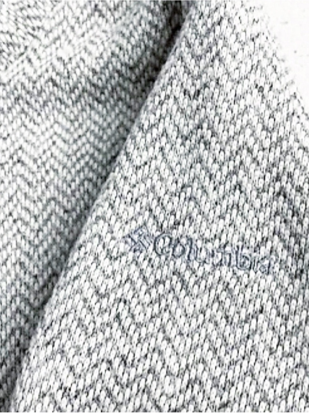 Columbia Jacket Women’s Size M Gray Herringbone Fleece Full Zip - Picture 7 of 11